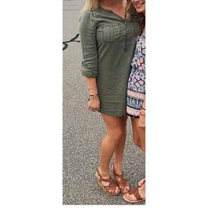 Express military green dress